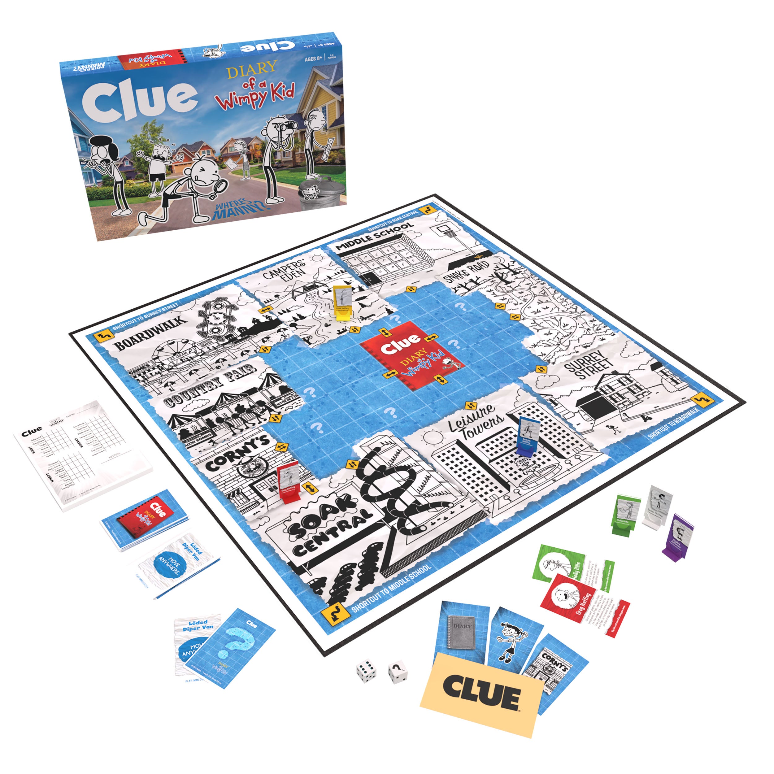 CLUE®: Diary of a Wimpy Kid The Op Games CLUE®: Diary of a Wimpy Kid The Op Games