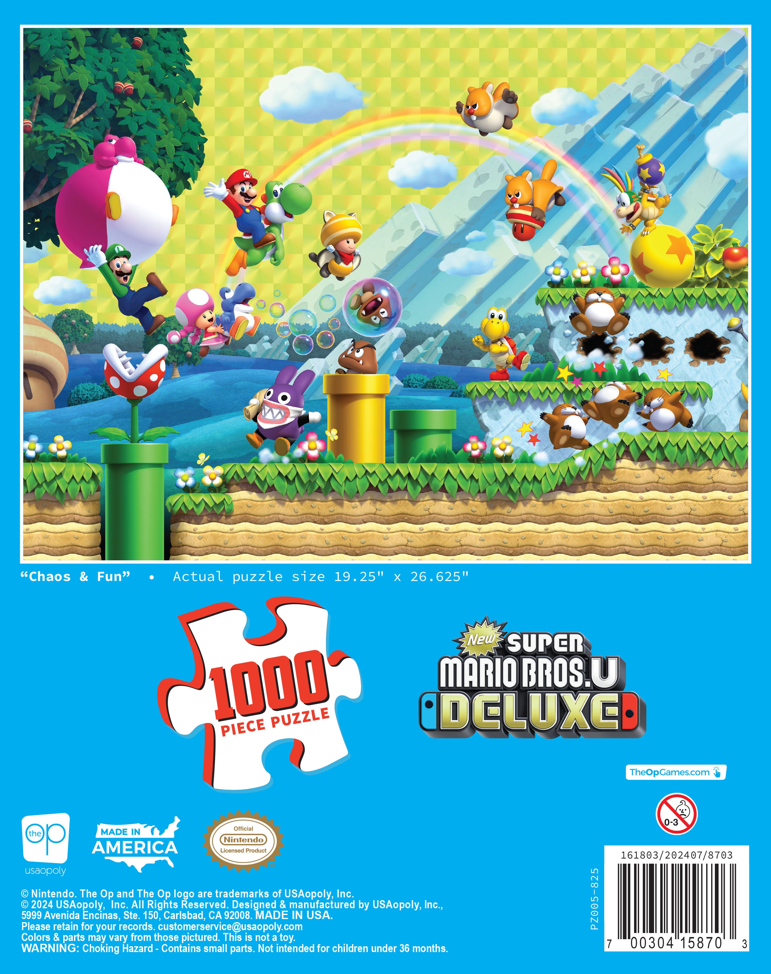 Super Mario "Chaos & Fun" 1,000 Piece Puzzle
