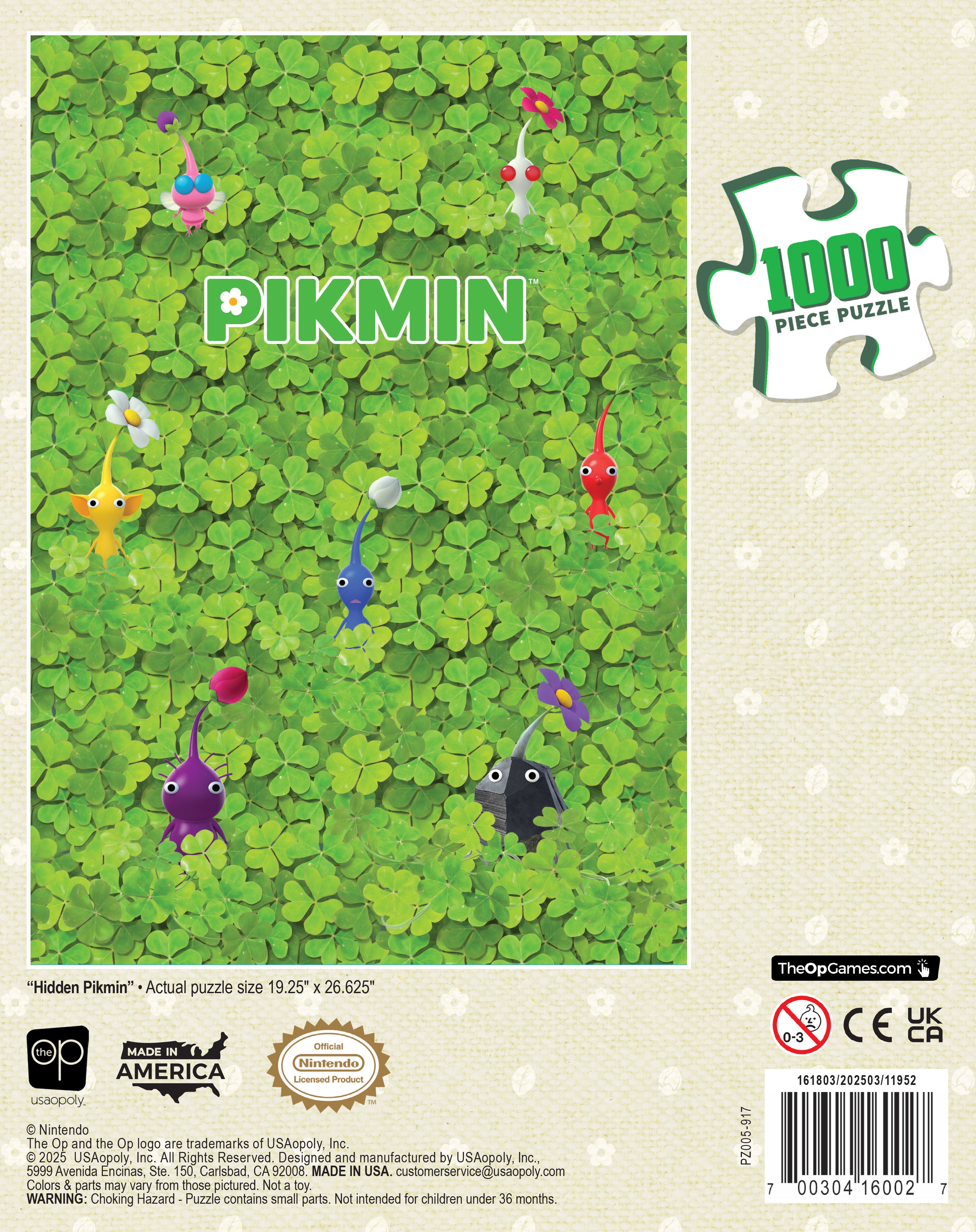 "Hidden Pikmin" 1,000 Piece Puzzle