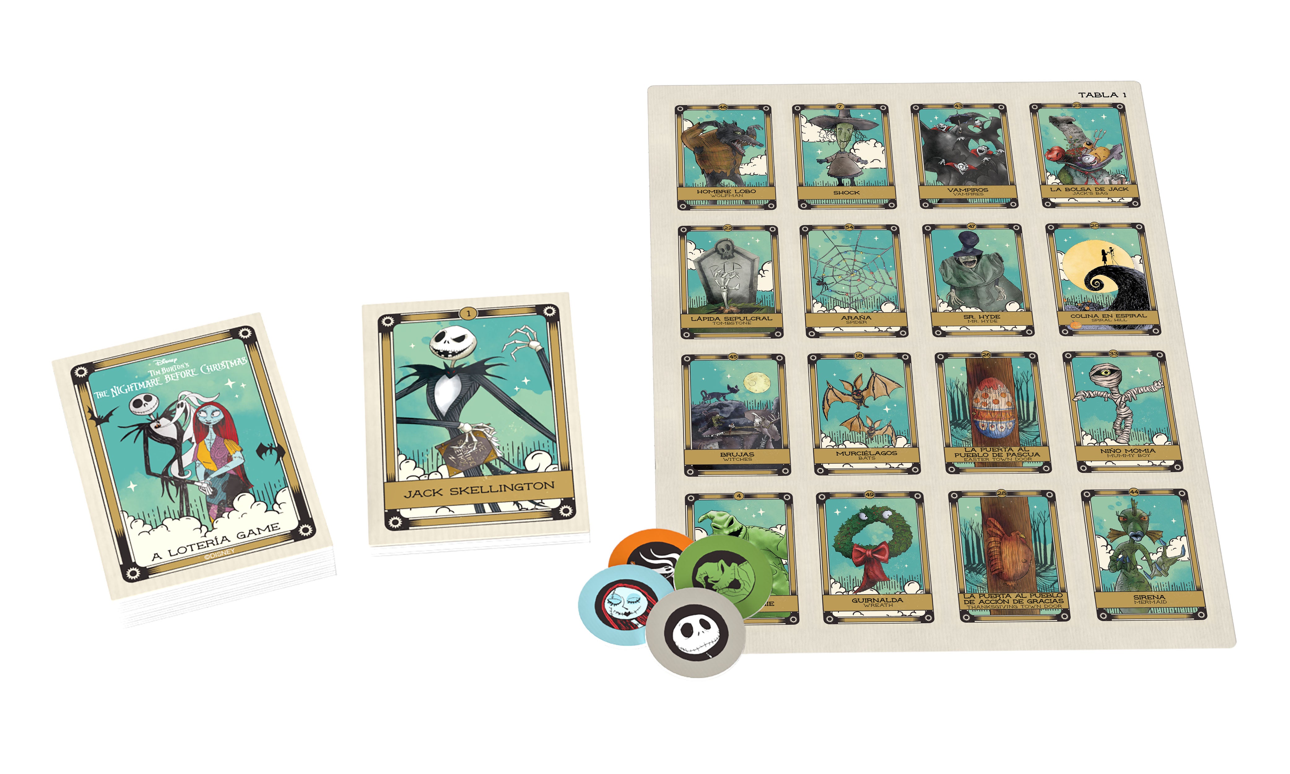Lotería: Disney Tim Burton The Nightmare Before Christmas