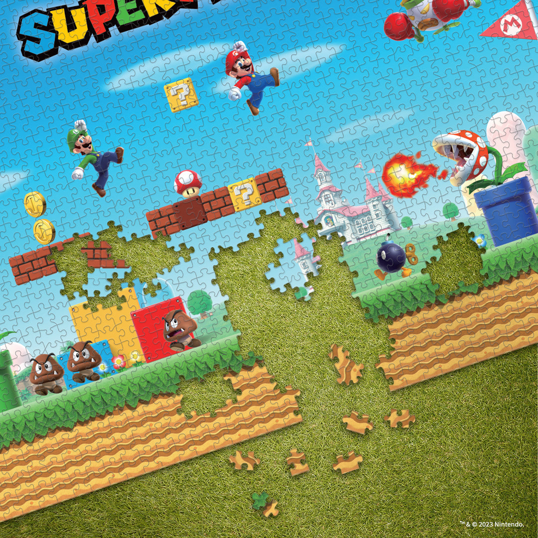  Super Mario Mayhem” 1,000 Piece Jigsaw Puzzle, Collectible  Super Mario Puzzle Artwork Featuring Mario, Luigi, Koopa troopas and More!