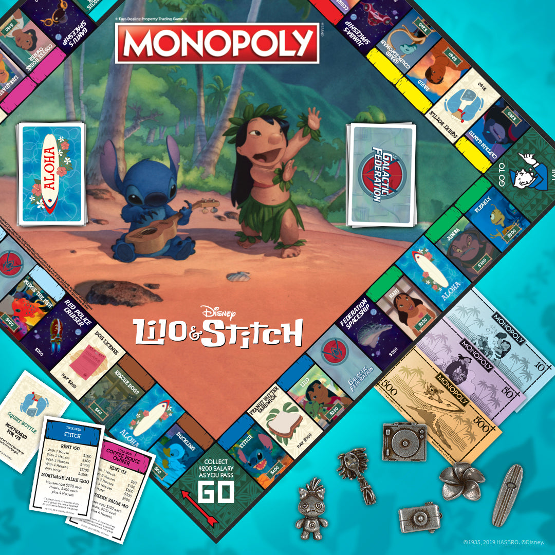 Winning Moves Lilo and Stitch Monopoly Board Game  