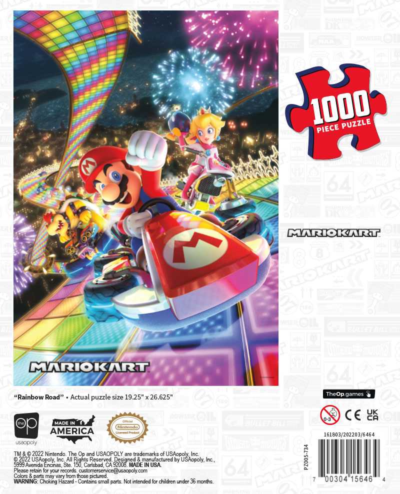 Mario Kart™ "Rainbow Road" 1,000 Piece Puzzle