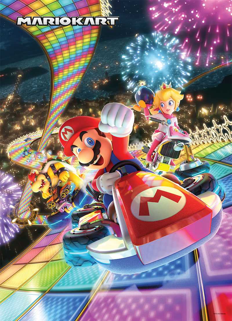 Puzzle 1000 pz. Super Mario: Mario Kart Funracer - Prezzo - Offerta Online