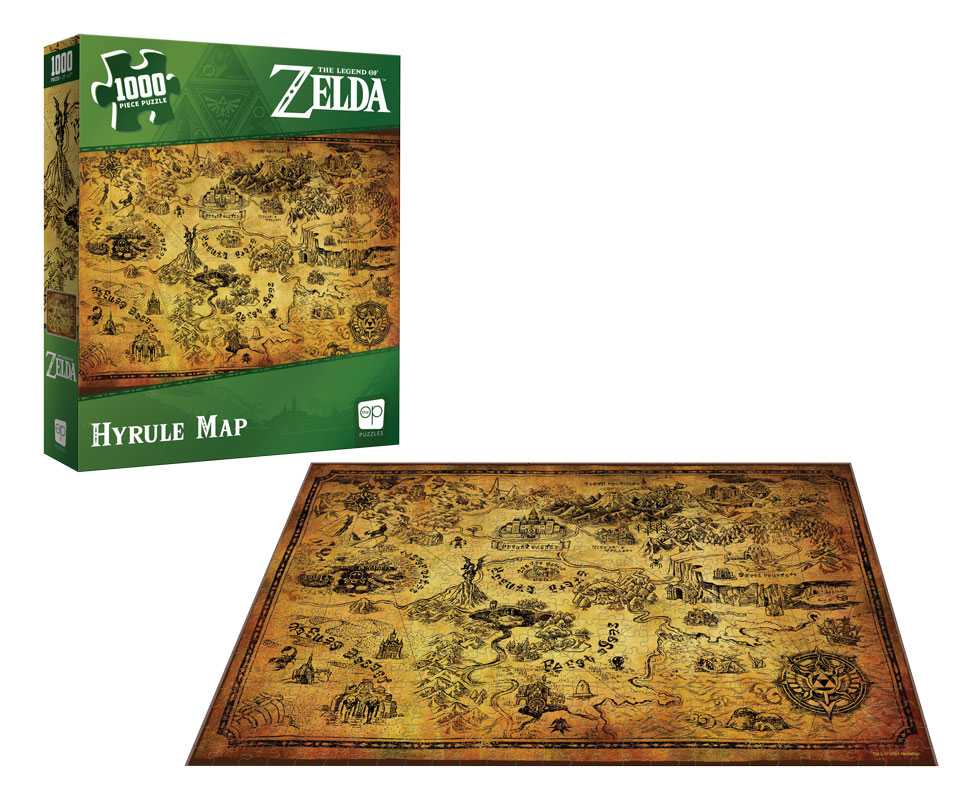 The Legend of Zelda™ Hyrule Map 1000 Piece Puzzle – The Op Games