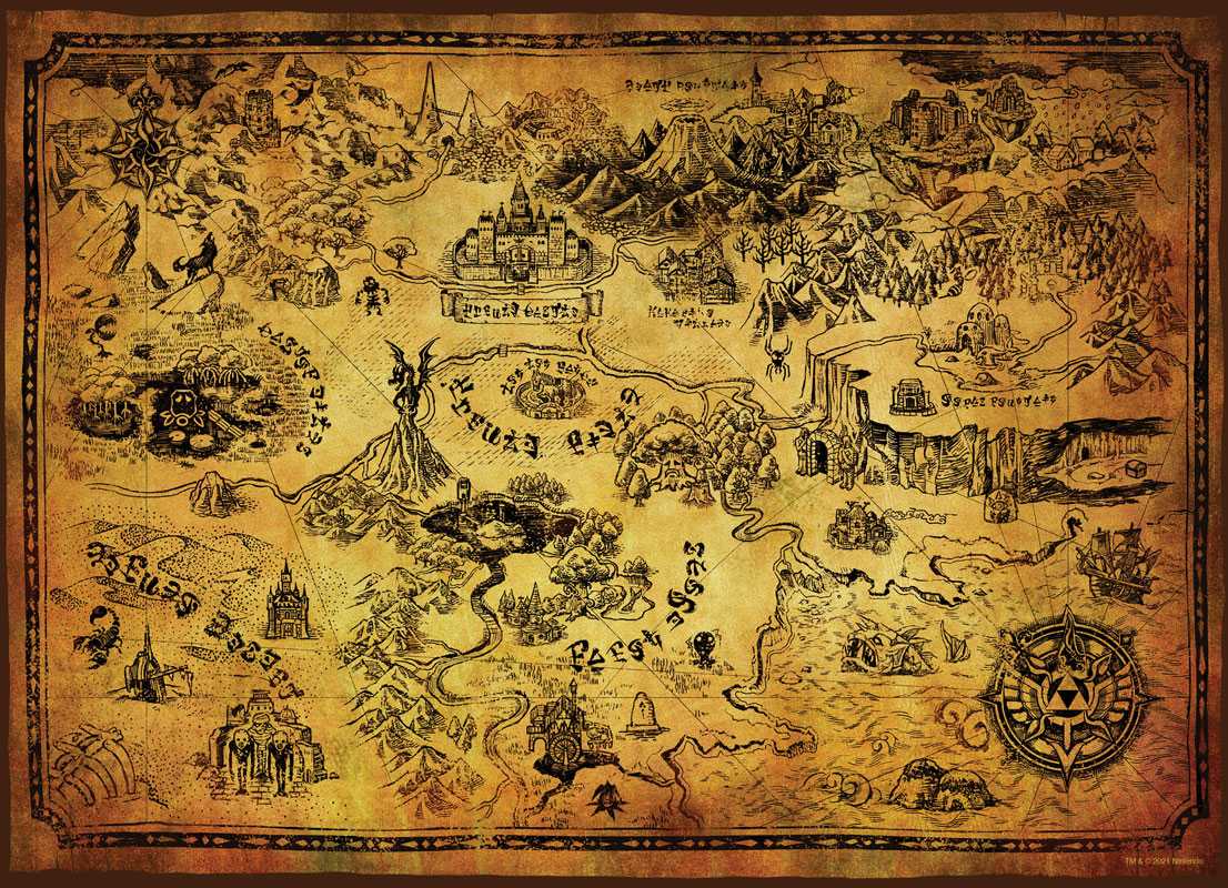 Hyrule Map: The Legend of Zelda: Ocarina of Time