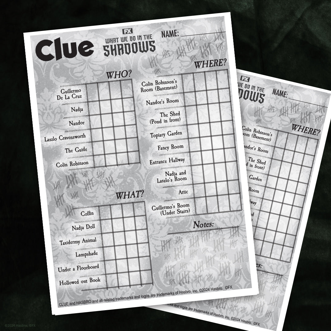 Cluedo Paper.pdf Printable Cluedo Sheets
