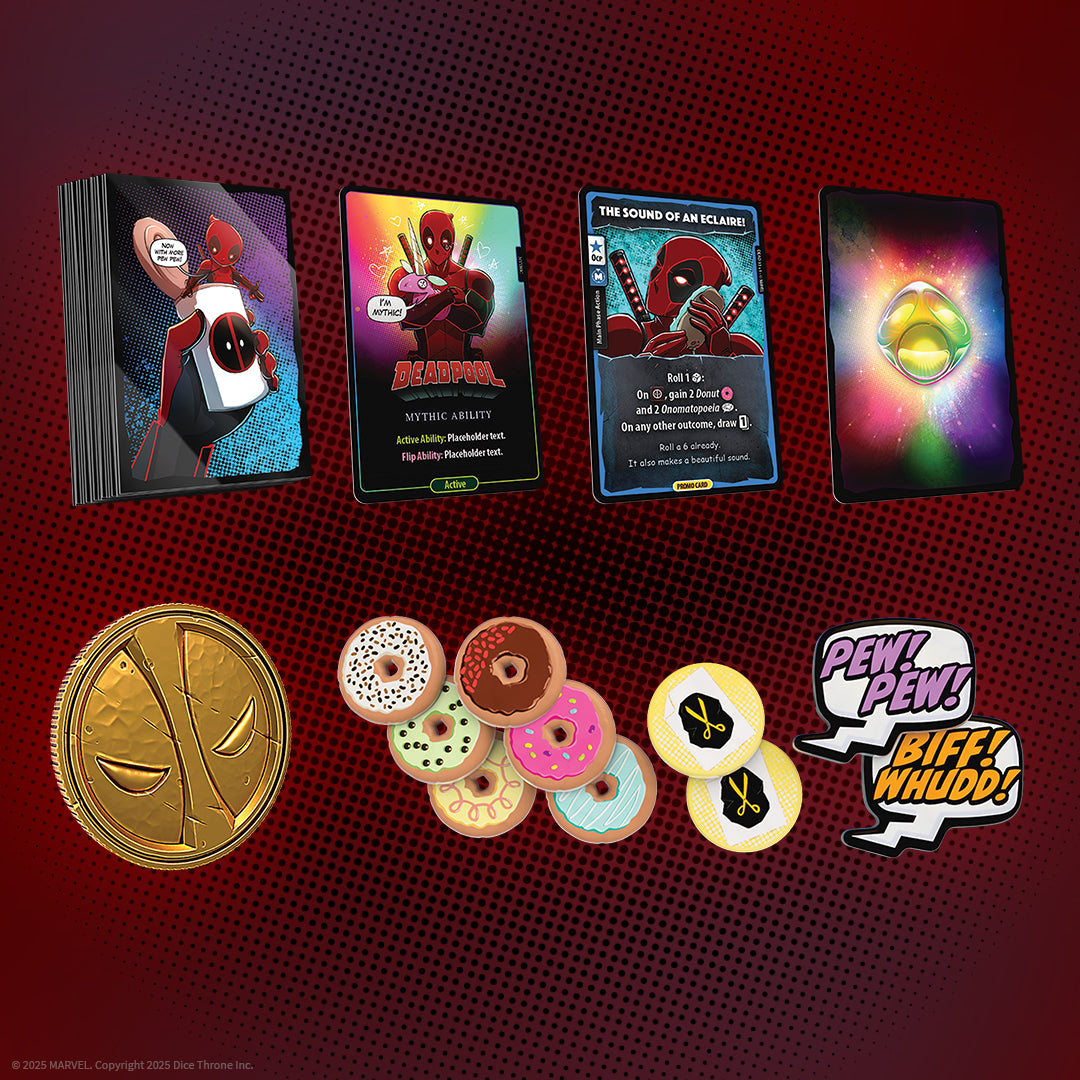 marvel dice throne card sleeves Marvel Dice Throne: Deadpool "Deluxe" Expansion