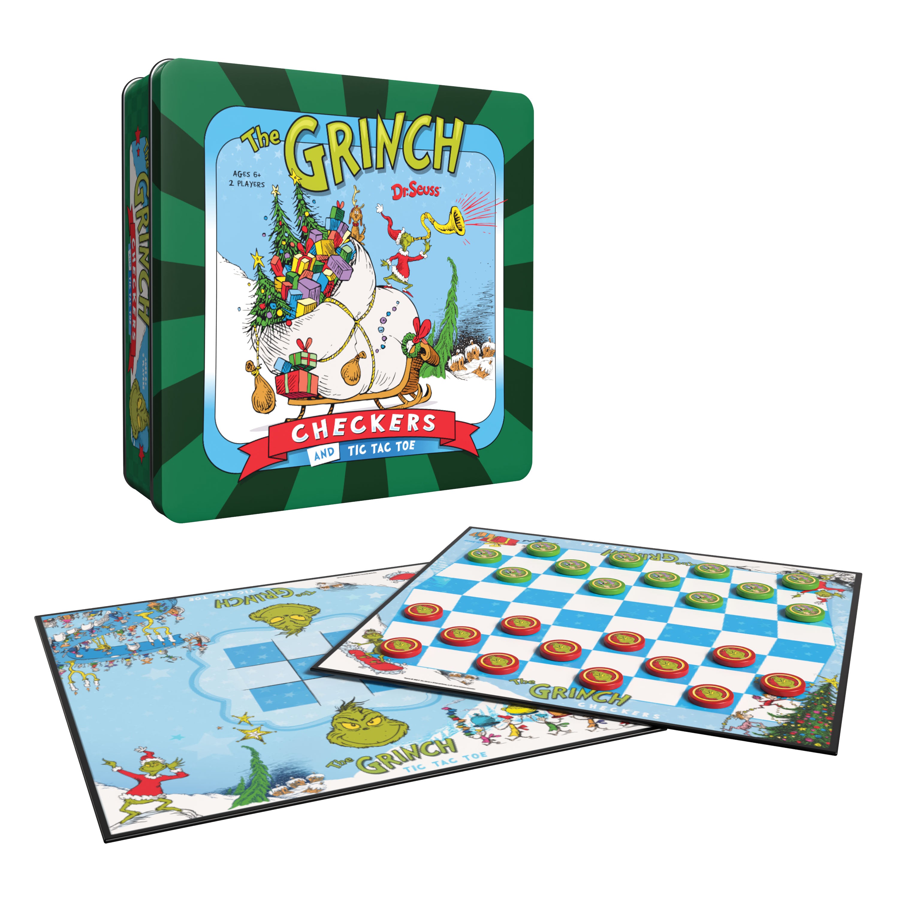The Grinch Checkers & Tic Tac Toe
