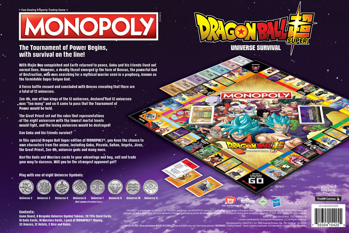 Dragonball Z Monopoly Unboxing and Review 