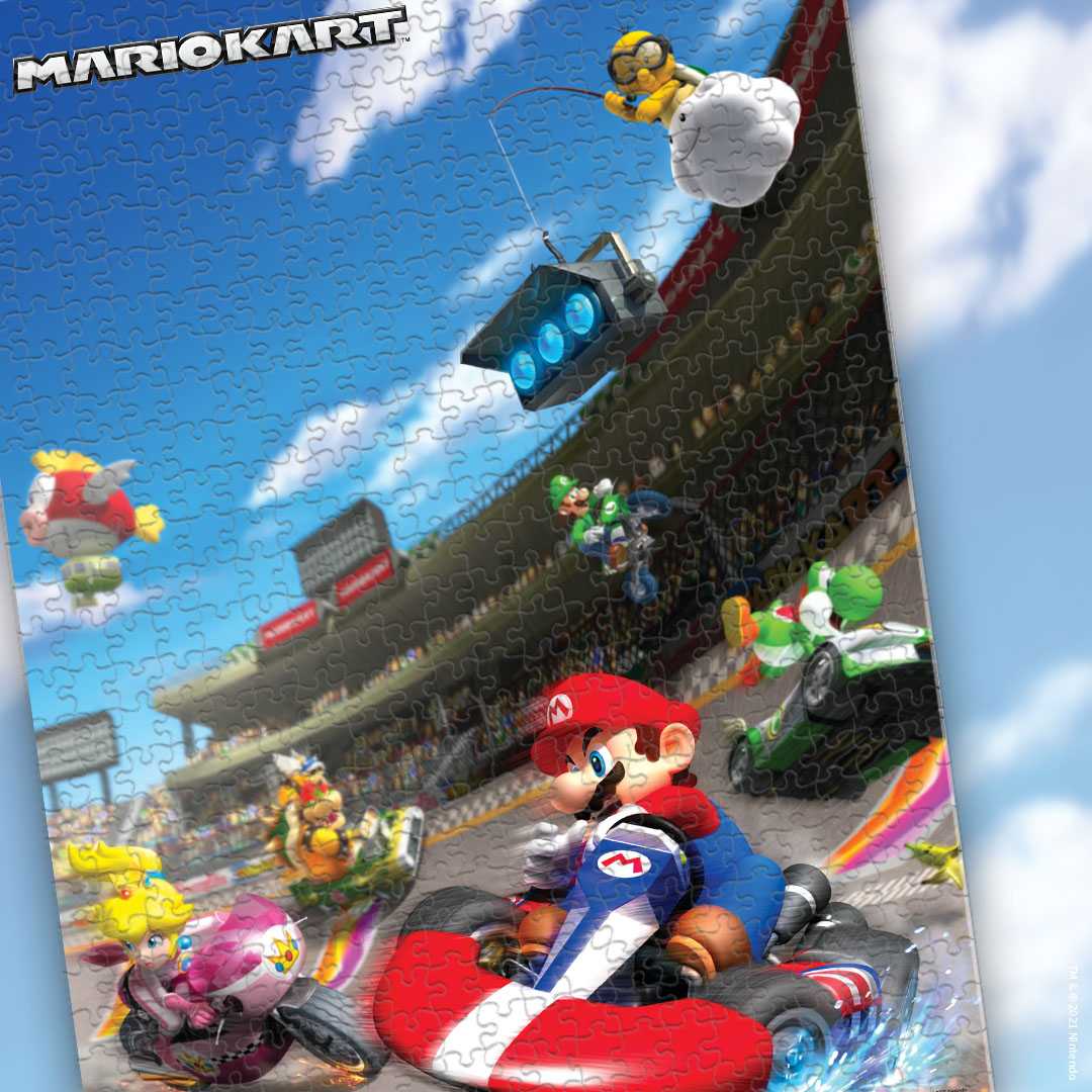 Puzzle 1000 pz. Super Mario: Mario Kart Funracer - Prezzo - Offerta Online