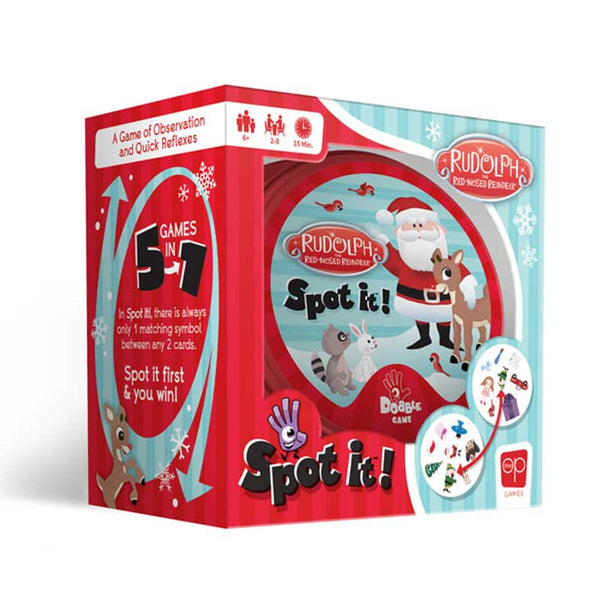 SPOT IT®! RUDOLPH THE RED-NOSED REINDEER® – The Op Games