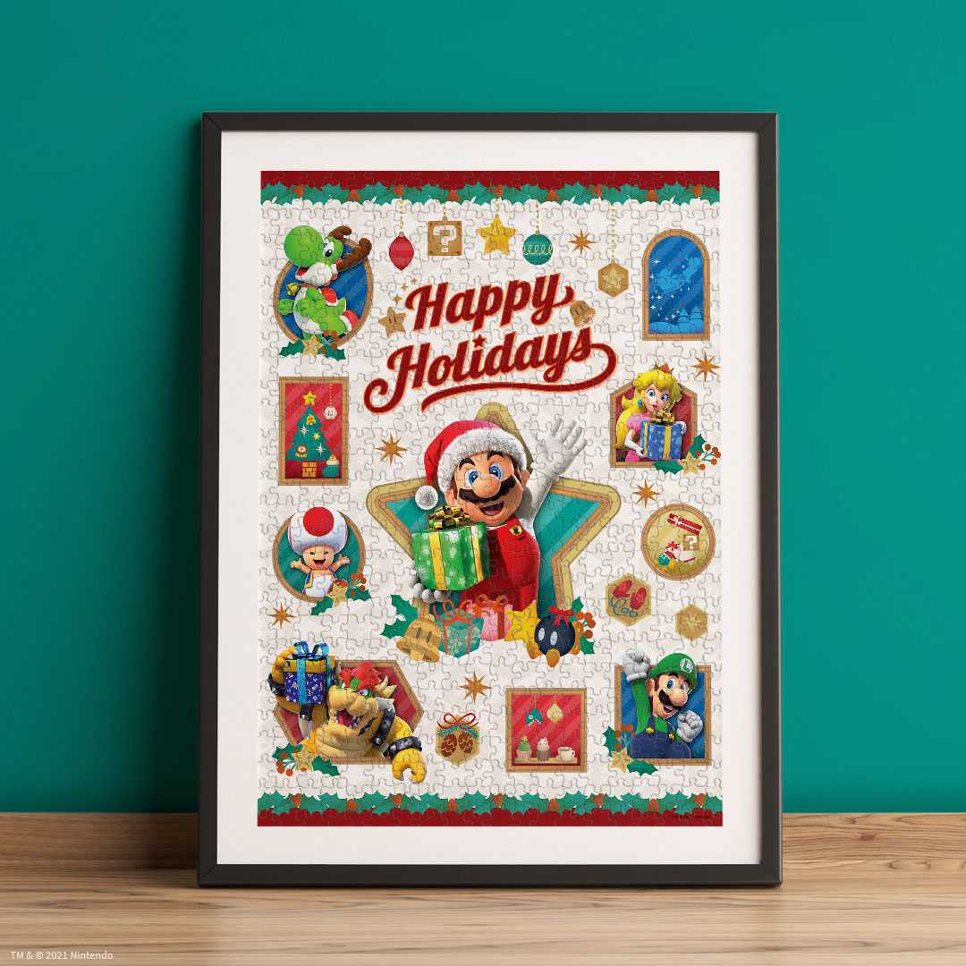 Super Mario™ Happy Holidays 1000 Piece Puzzle – The Op Games
