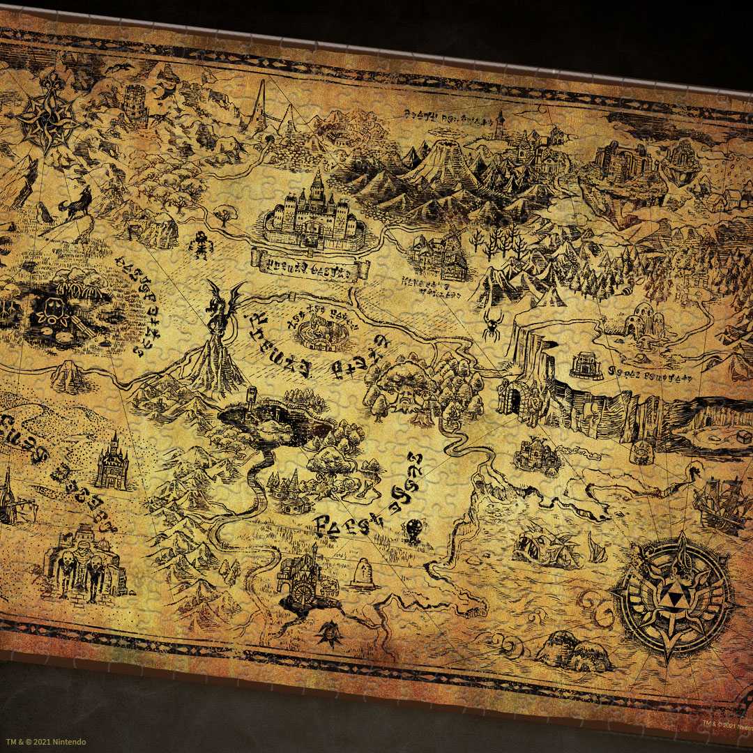Puzzle - The Legend of Zelda : Hyrule Map (1000 pièces) - BOUTIQUE